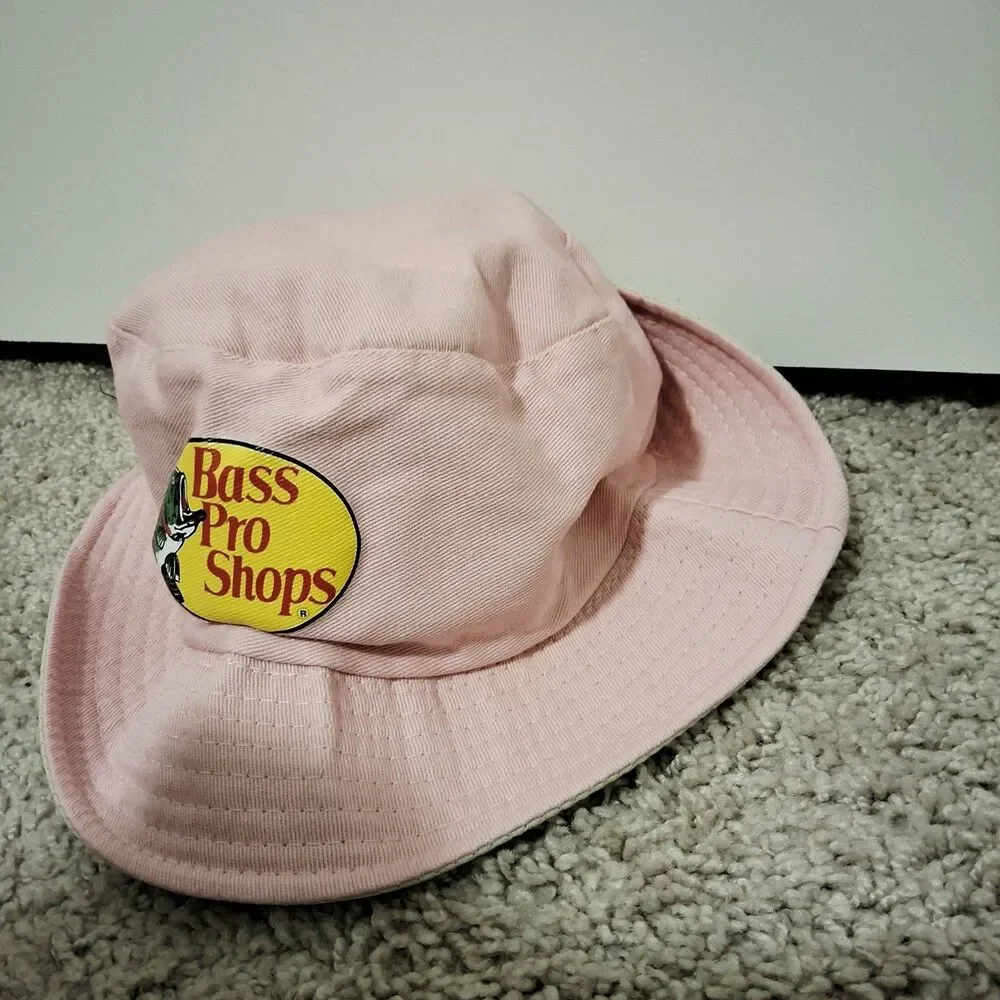 Bass Pro Shops Kids Girls Logo Bucket Hat Light Pink